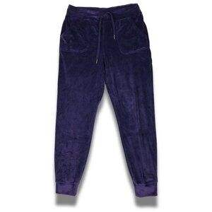 32 DEGREES HEAT Purple Velour Joggers SMALL